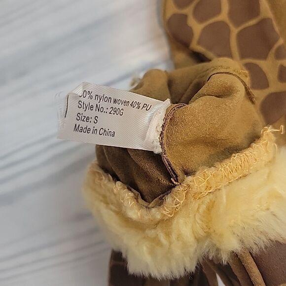 Zoo hands animal print youth size vegan leather gloves child size small - Picture 4 of 5